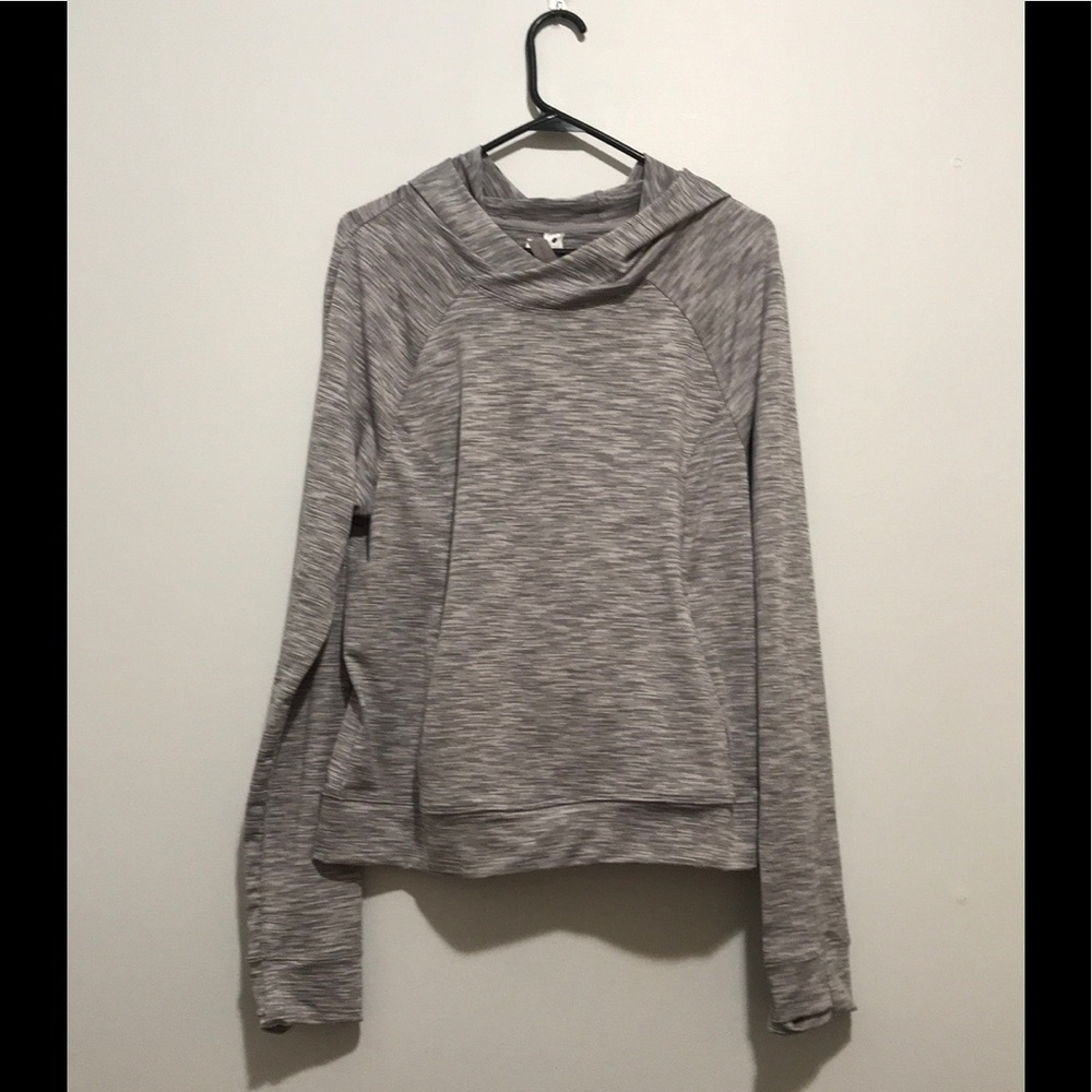 NWT Yogalicious Gray Combo Pullover Hoodie XL